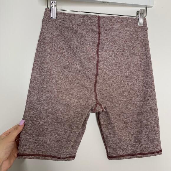 Alo Yoga High Waisted Mauve Alosoft Flow Bike Shorts Womens Small - Picture 6 of 13